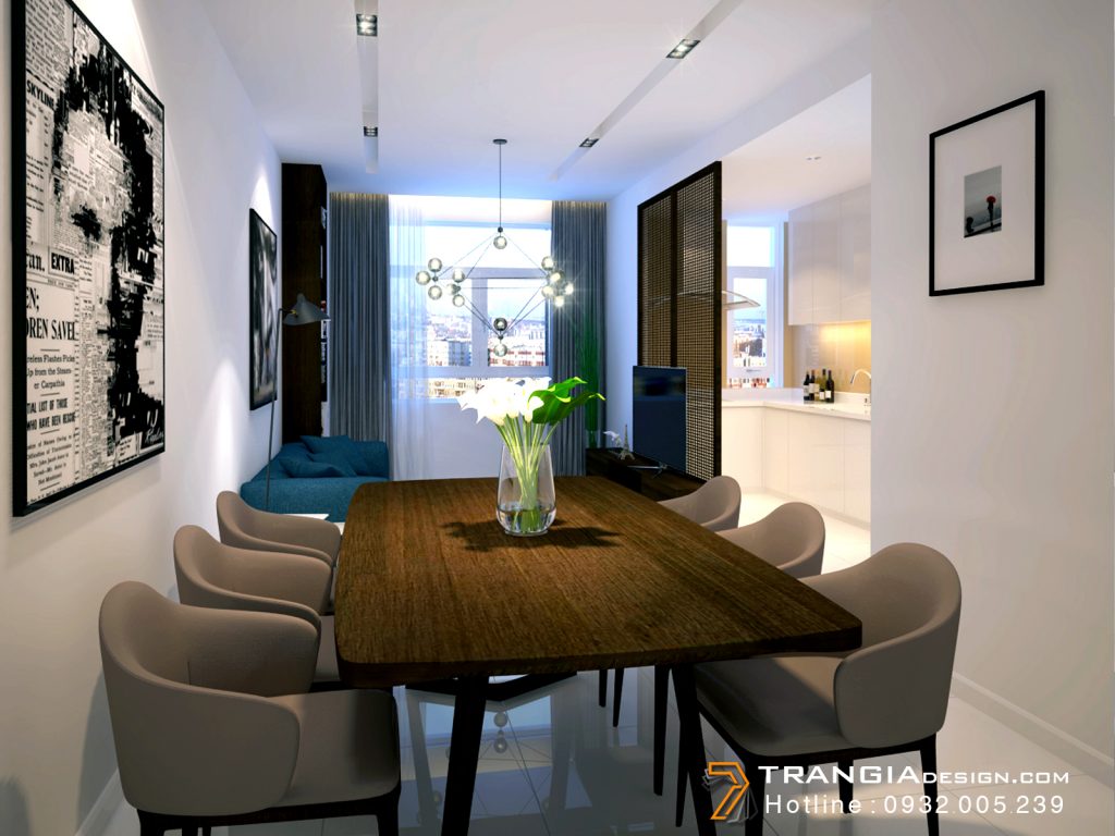 nội thất bàn ăn căn hộ chung cư thiết kế nội thất đẹp