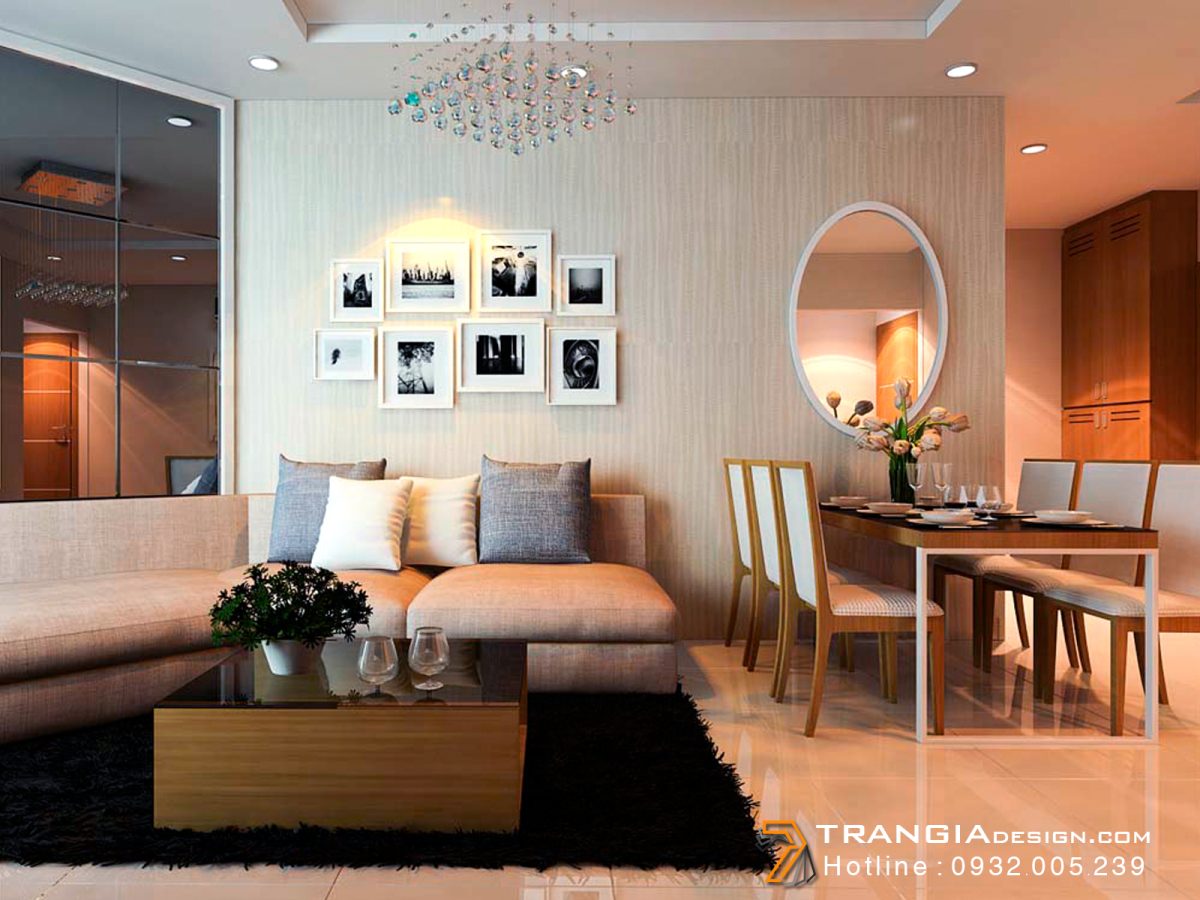 Nội thất căn hộ chung cư thiết kế hiện đại