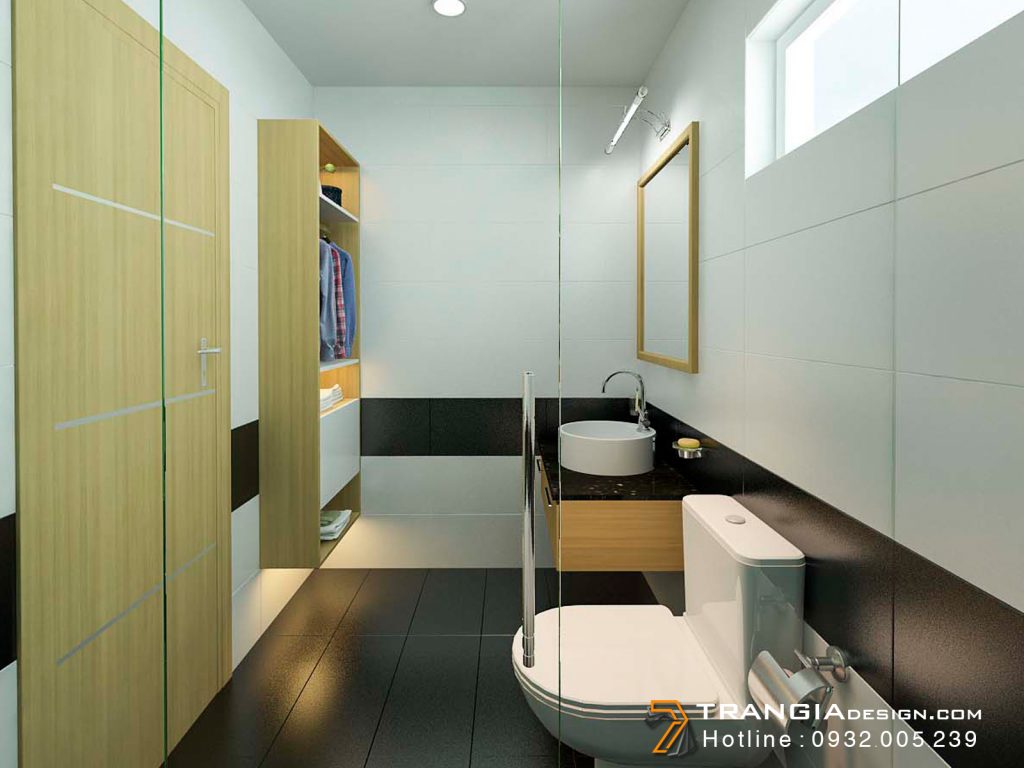 Thiết kế nội thất WC căn hộ chung cư đẹp