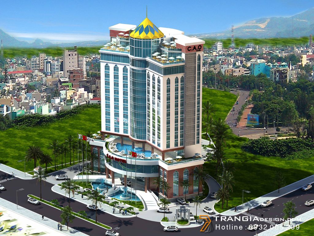Thiết kế khách sạn đẹp tiêu chuẩn 4 sao