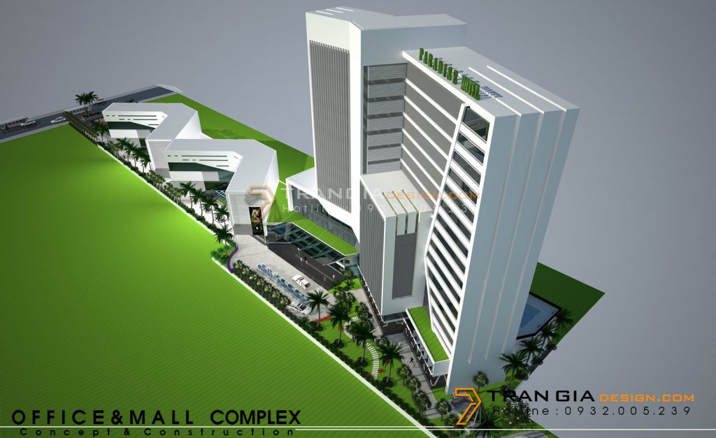 thiết kế cao ốc văn phòng hiện đại