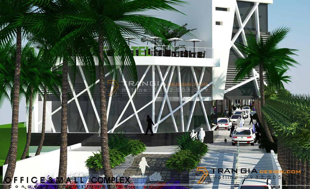 thiết kế cao ốc văn phòng hiện đại