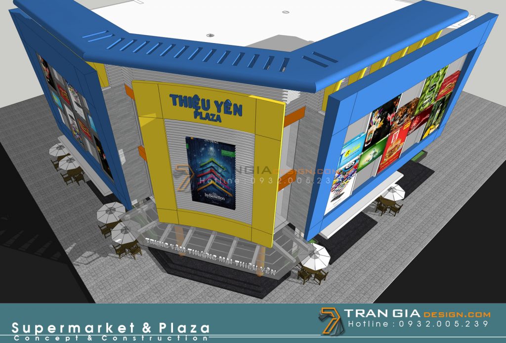 Thiết kế plaza trung tâm thương mại hiện đại sang trọng Thiết kế plaza trung tâm thương mại hiện đại sang trọng