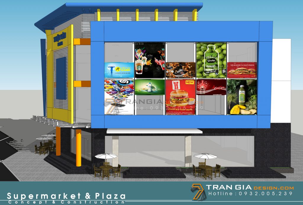 Thiết kế plaza supermarket mall foodcourt độc đáo mới lạ Thiết kế plaza supermarket mall foodcourt độc đáo mới lạ