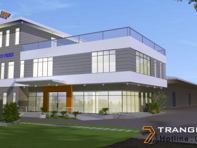 Thiết kế văn phòng nhà máy thoáng đẹp