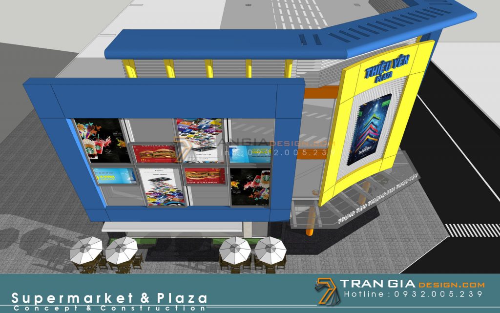 Thiết kế plaza supermarket mall foodcourt Thiết kế plaza supermarket mall foodcourt