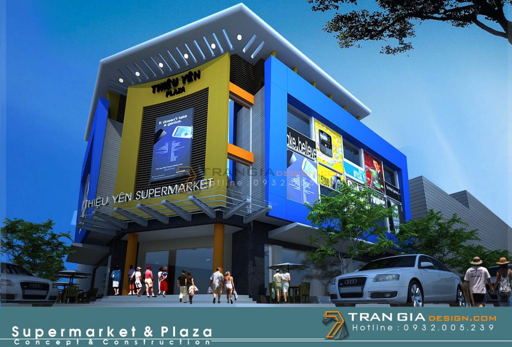 Thiết kế trung tâm thương mại hiện đại Thiết kế trung tâm thương mại hiện đại