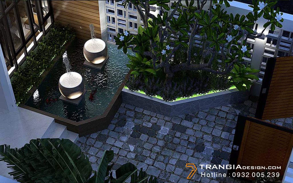 Thiết kế nhà đẹp 1 tầng phong cách villa
