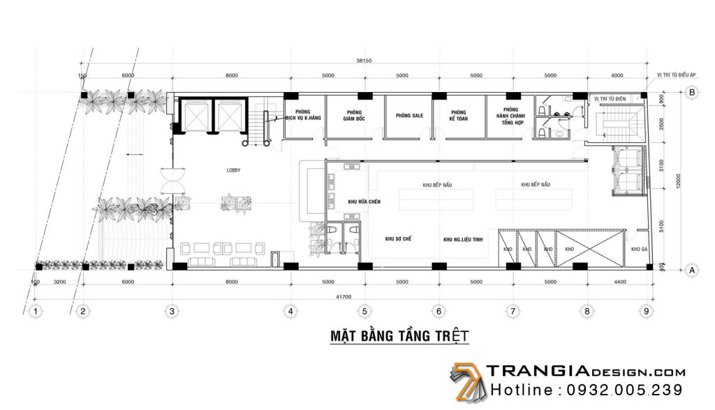 Thiết kế nhà hàng tiệc cưới hiện đại sang trọng