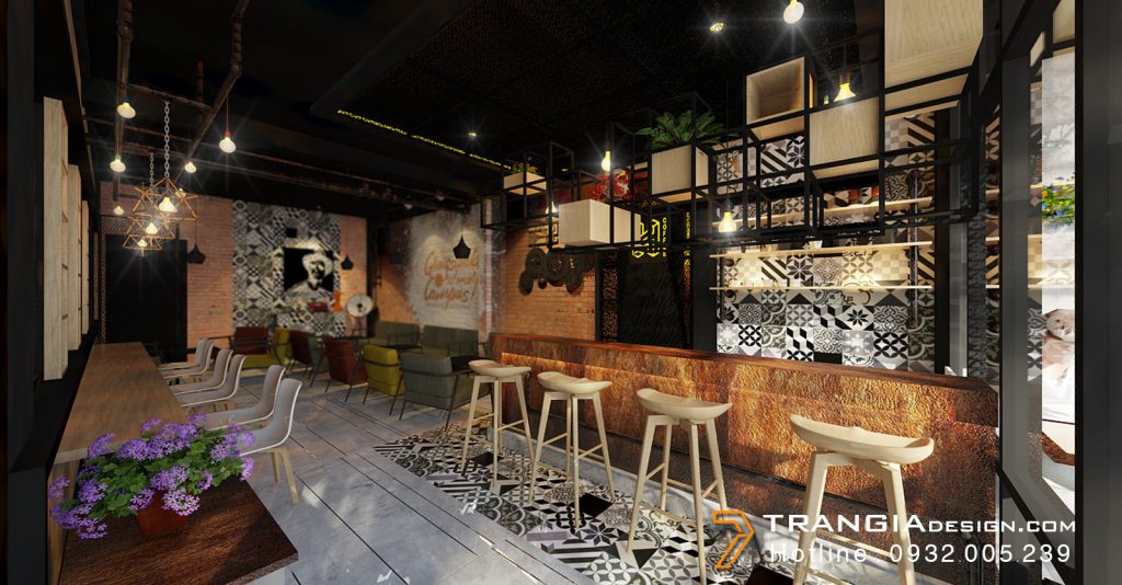 thiết kế nội thất cafe phong cách Industrial thiết kế nội thất cafe phong cách Industrial