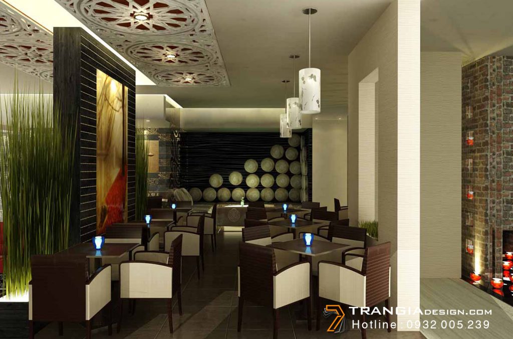 thiết kế nội thất cafe sân vườn