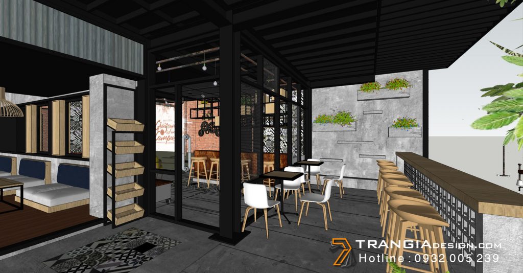 thiết kế nội thất cafe phong cách công nghiệp thiết kế nội thất cafe phong cách công nghiệp