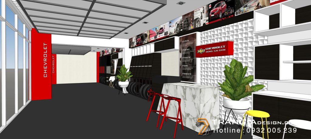 Thiết kế nội thất showroom ô tô Thiết kế nội thất showroom ô tô