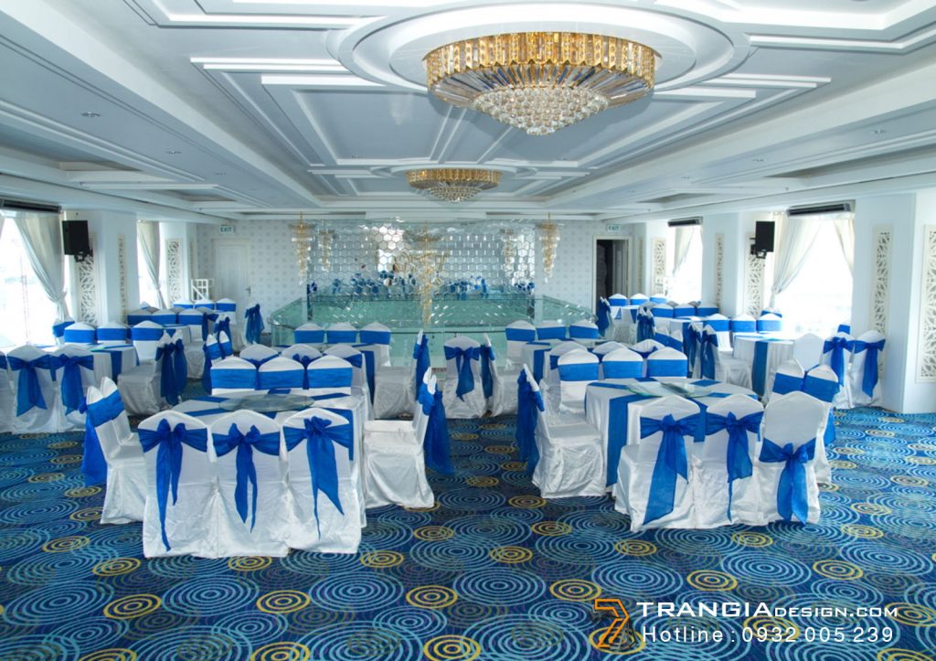 Thiết kế nội thất tiệc cưới lãng mạn sang trọng
