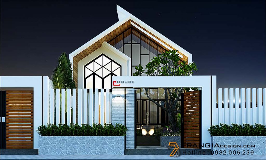 Thiết kế nhà đẹp 1 tầng phong cách villa