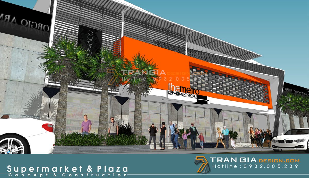 thiết kế trung tâm thương mại hiện đại