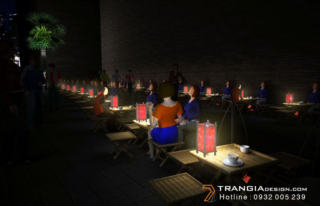 Thiết kế foodcourt gian hàng chợ đêm