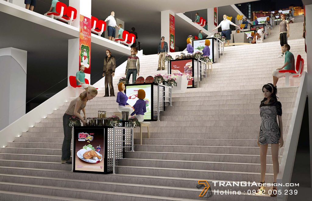Thiết kế foodcourt gian hàng chợ đêm