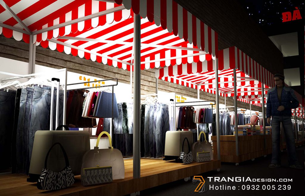 Thiết kế foodcourt gian hàng chợ đêm