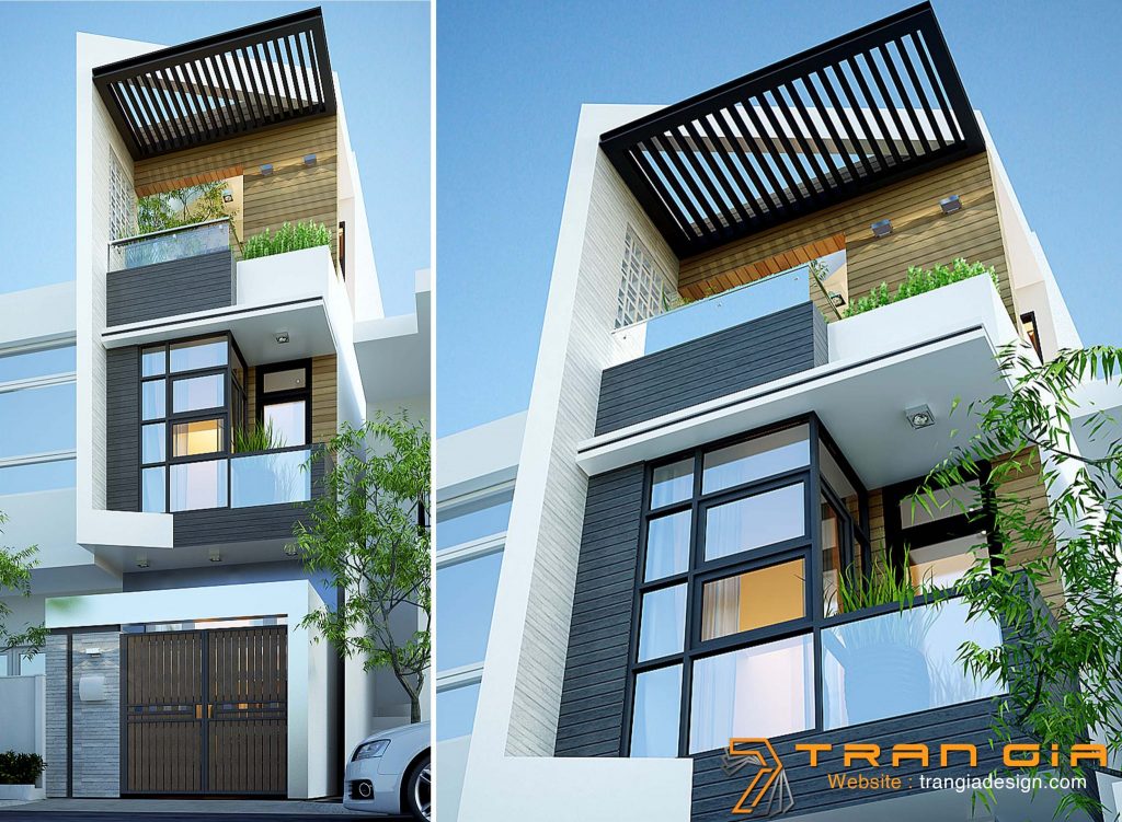 thiet ke nha pho dep 2 tang quan 12