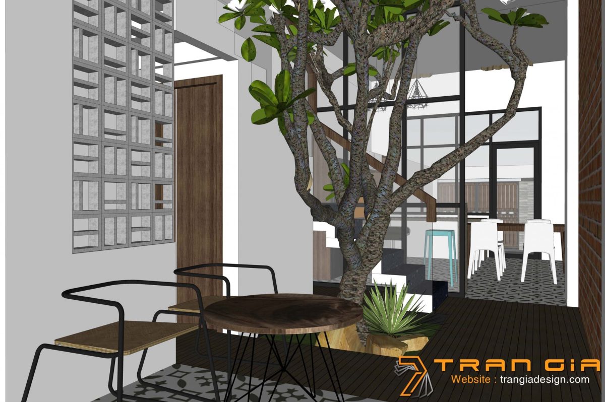 Thiết kế nhà phố đẹp 2 tầng