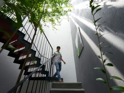 thiết kế thông thoáng và xanh mướt