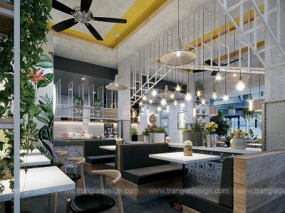 thiết kế nội thất nhà hàng cafe